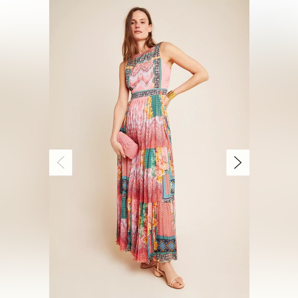 Anthropologie Colorful Maxi Dress NWT